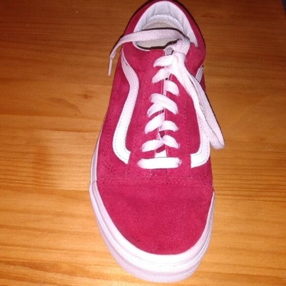 Vans Burgundy Red Suede Off the Wall Sneakers, Men's Sz 6/Woman's Sz 7.5 - Picture 7 of 12